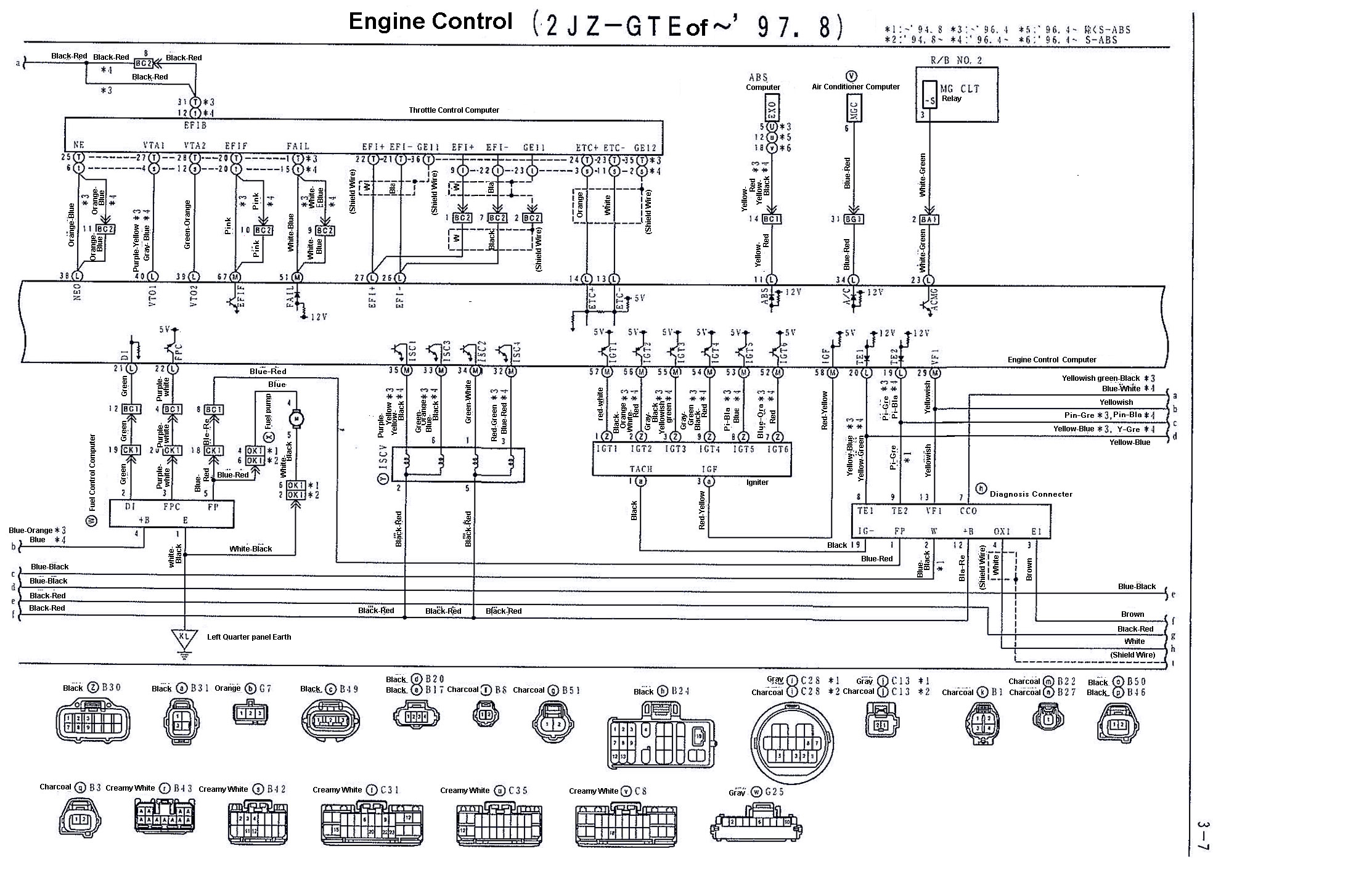 Supra 2JZGTE VVTI Wiring Diagrams (97.8-02) - 2JZGARAGE dutton wiring diagram 